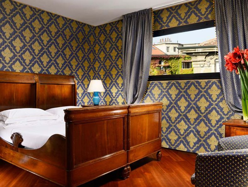 Hotel Pierre Milano Exterior foto A bedroom at the hotel